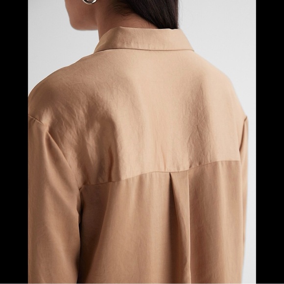 ✨ HP ✨ Satin ✨ Boyfriend Portofino Shirt (Read Description) ✨ - Picture 12 of 12